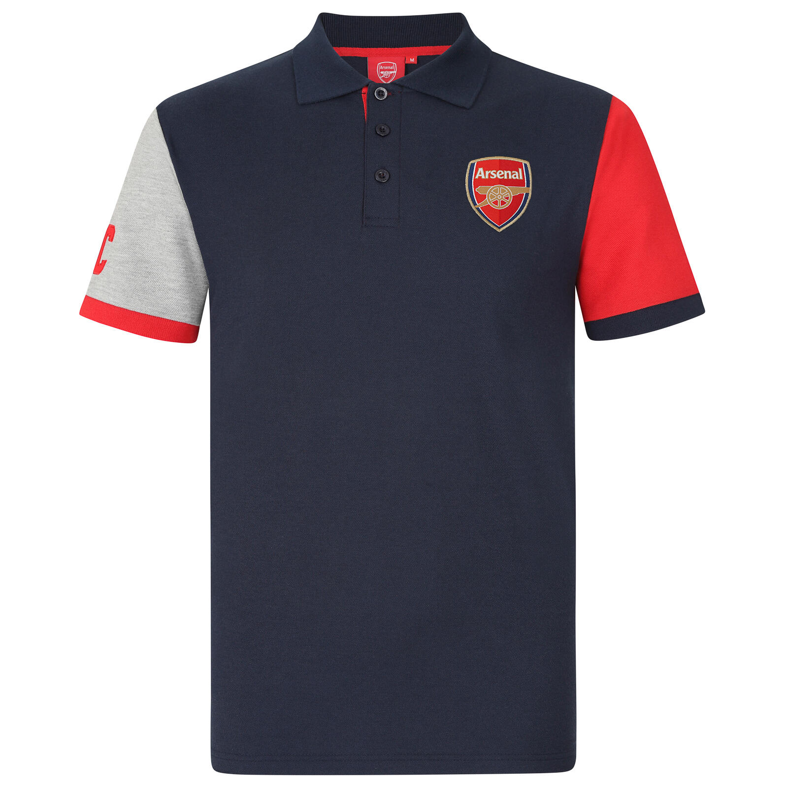 ARSENAL Arsenal FC Mens Polo Shirt Crest OFFICIAL Football Gift
