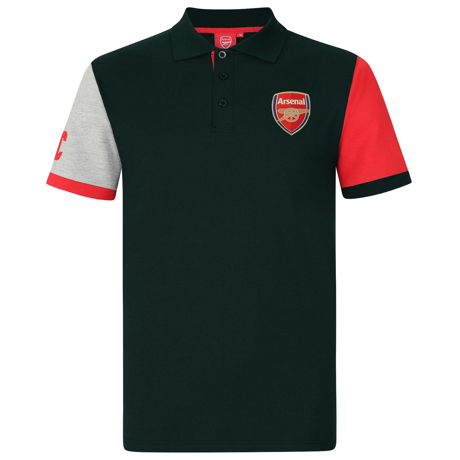 ARSENAL Arsenal FC Mens Polo Shirt Crest OFFICIAL Football Gift
