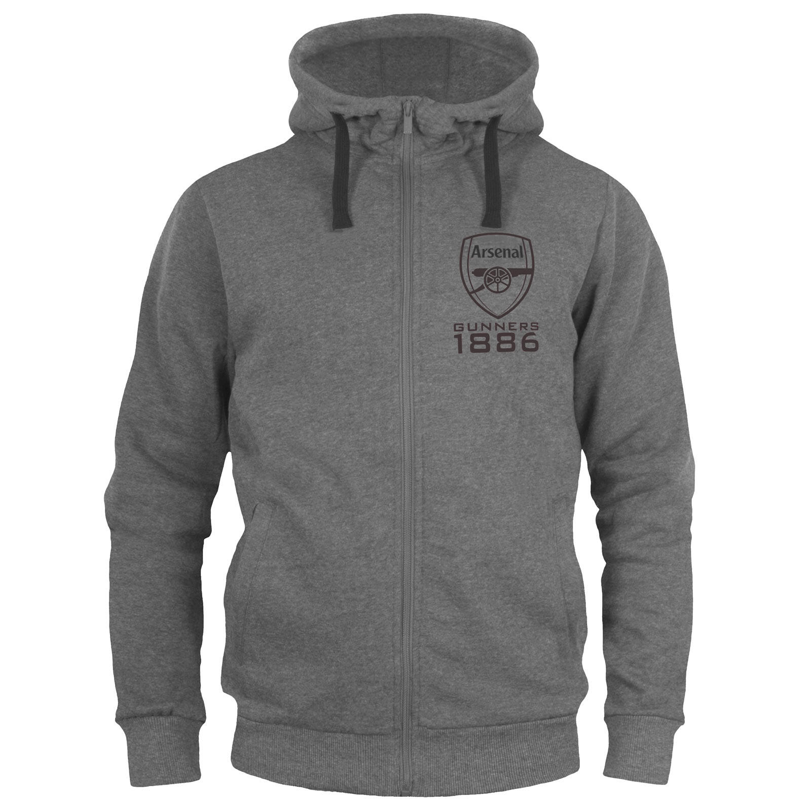 ARSENAL Arsenal FC Mens Hoody Zip Fleece OFFICIAL Football Gift