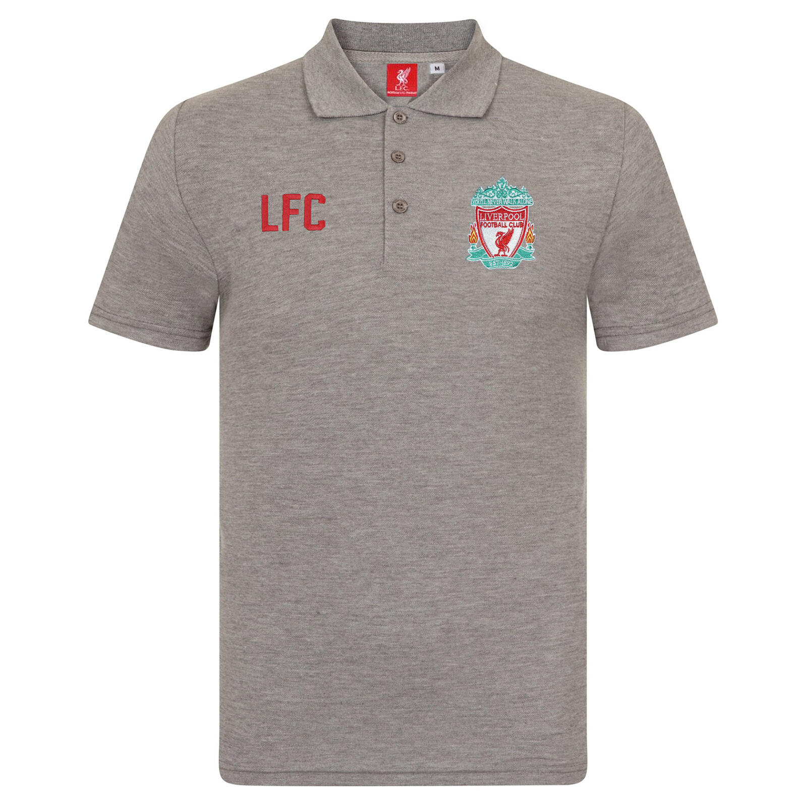 Liverpool FC Mens Polo Shirt Crest OFFICIAL Football Gift 1/6