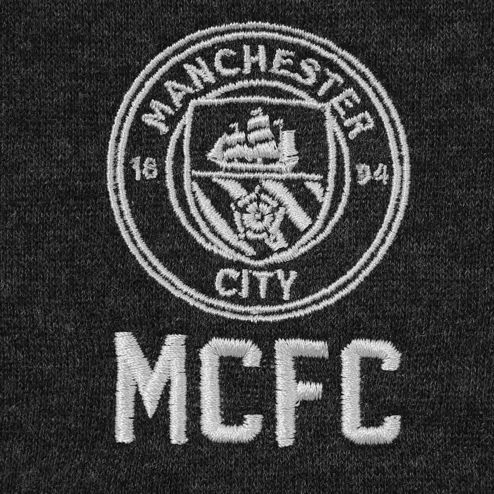 Manchester City Boys Jacket Varsity Baseball Retro OFFICIAL Football Gift 2/3