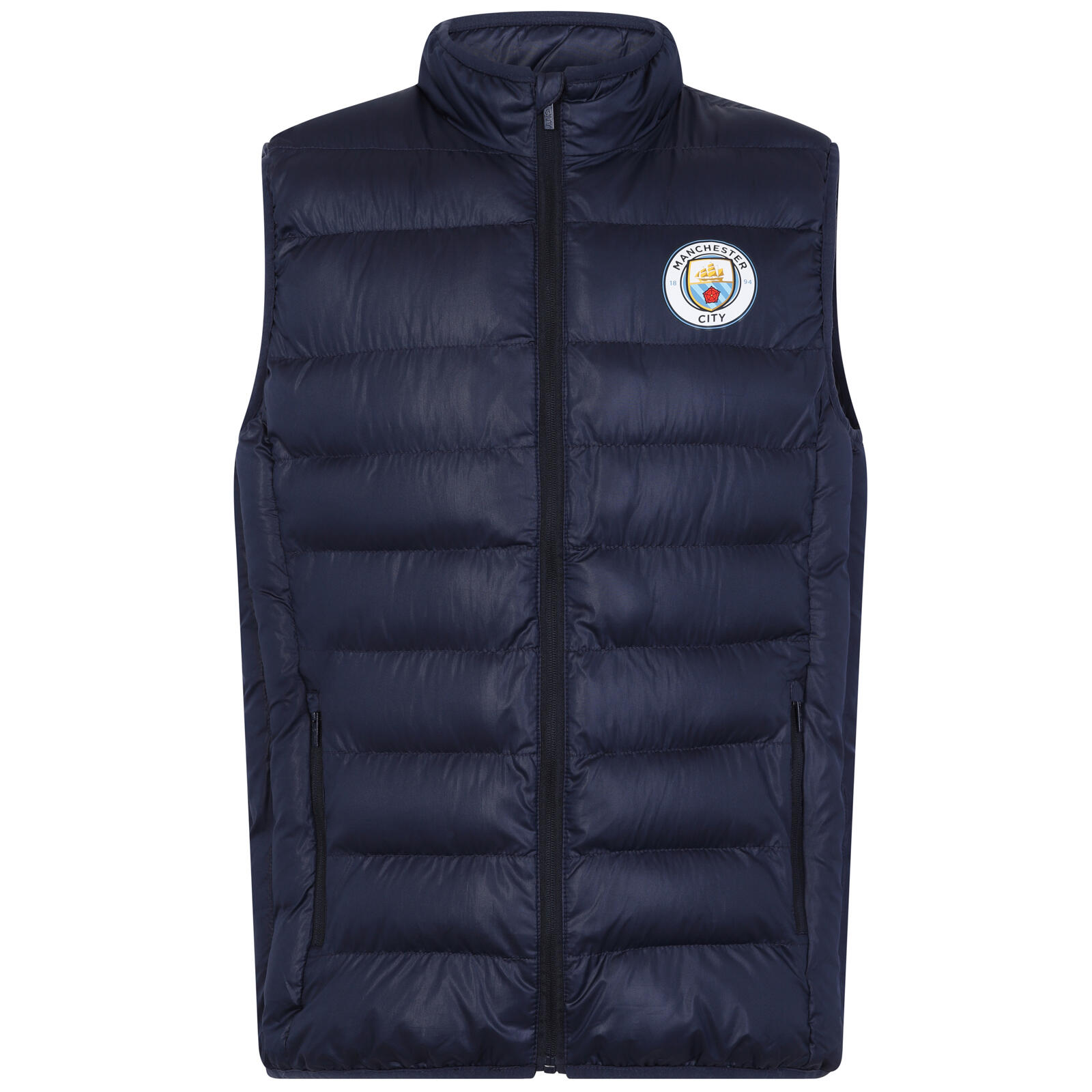 MANCHESTER CITY Manchester City Mens Gilet Jacket Body Warmer Padded OFFICIAL Football Gift