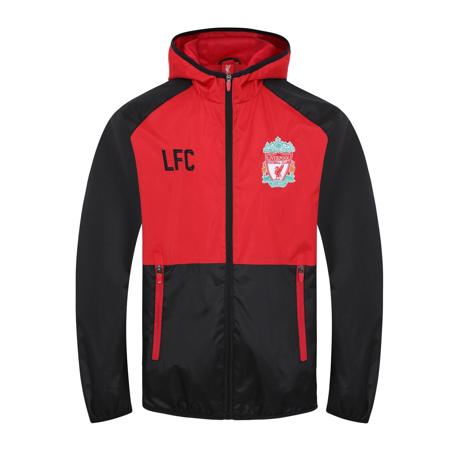 LIVERPOOL FC Liverpool FC Mens Jacket Shower Windbreaker OFFICIAL Football Gift