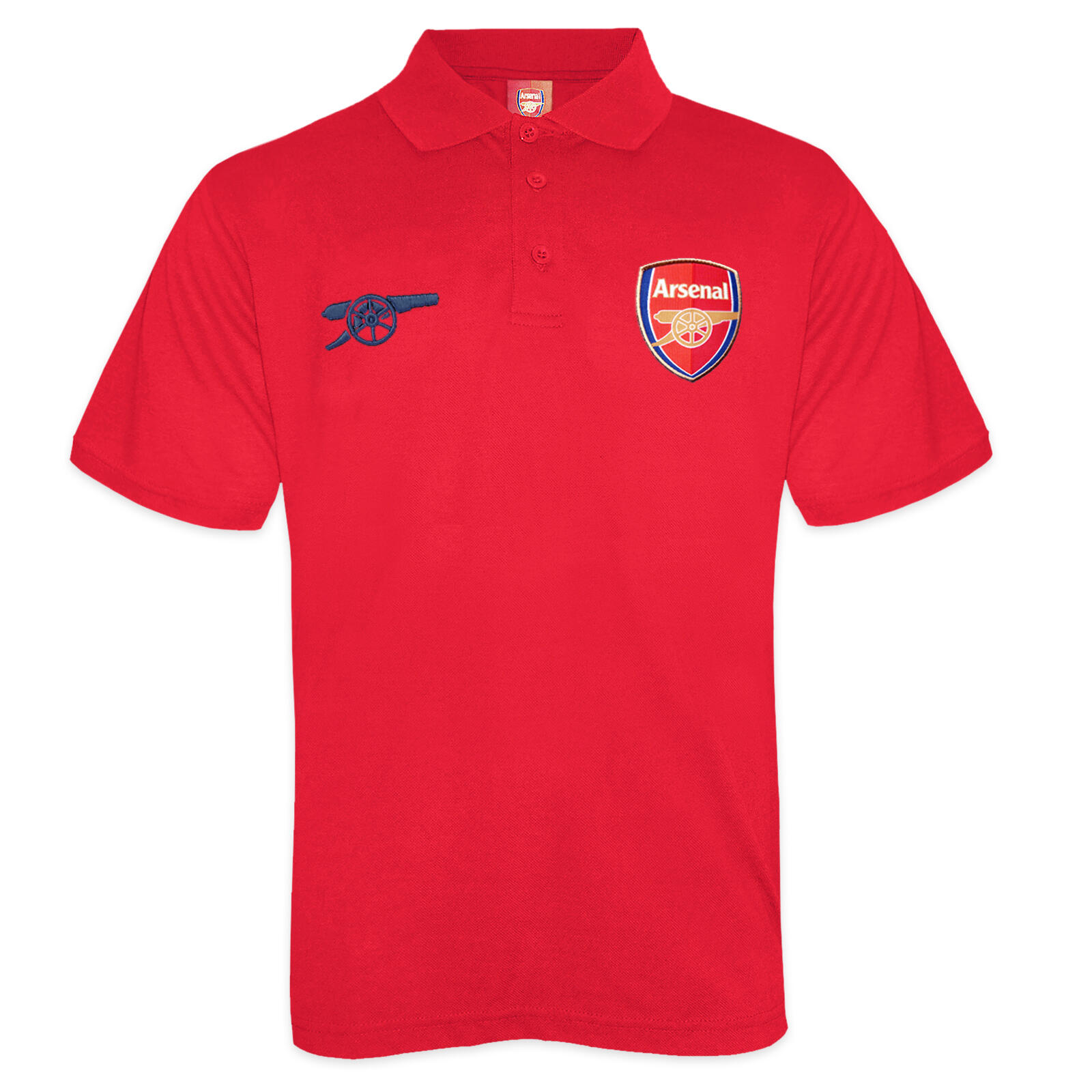 ARSENAL Arsenal FC Boys Polo Shirt Crest Kids OFFICIAL Football Gift