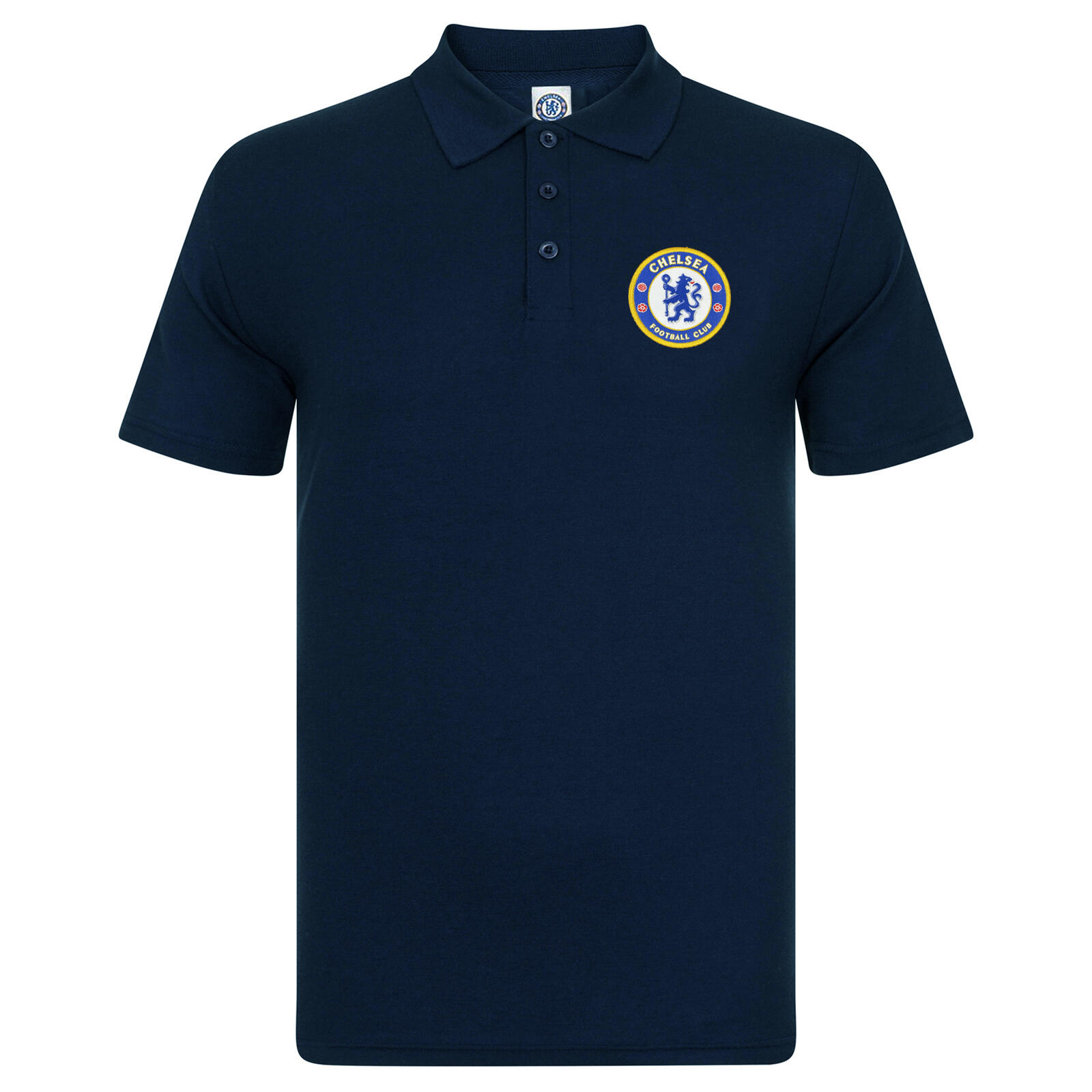 Chelsea FC Mens Polo Shirt Crest OFFICIAL Football Gift