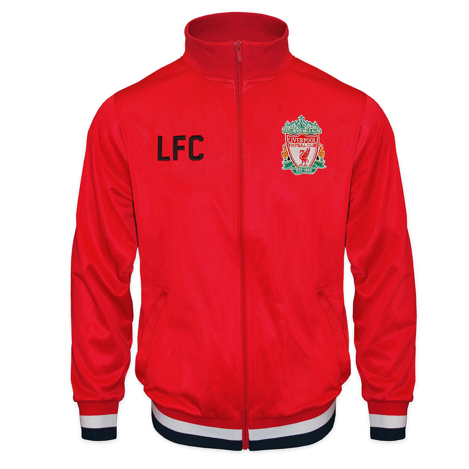 LIVERPOOL FC Liverpool FC Boys Jacket Track Top Retro Kids OFFICIAL Football Gift