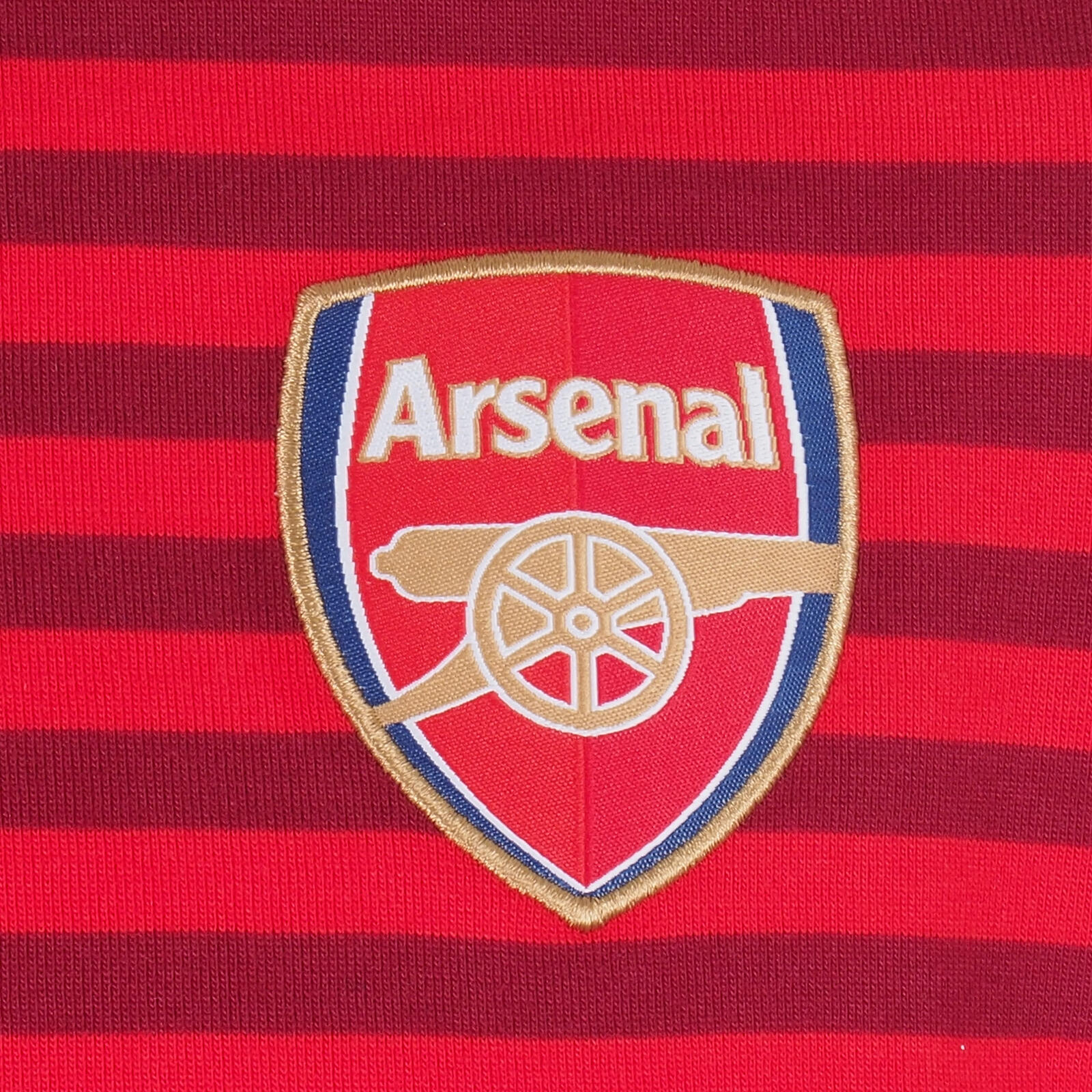 Arsenal FC Mens Polo Shirt Striped Marl Yarn Dye OFFICIAL Football Gift 2/2