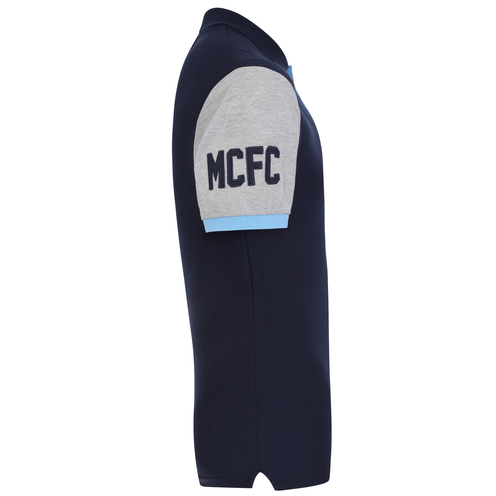 Manchester City Mens Polo Shirt Crest OFFICIAL Football Gift 4/4