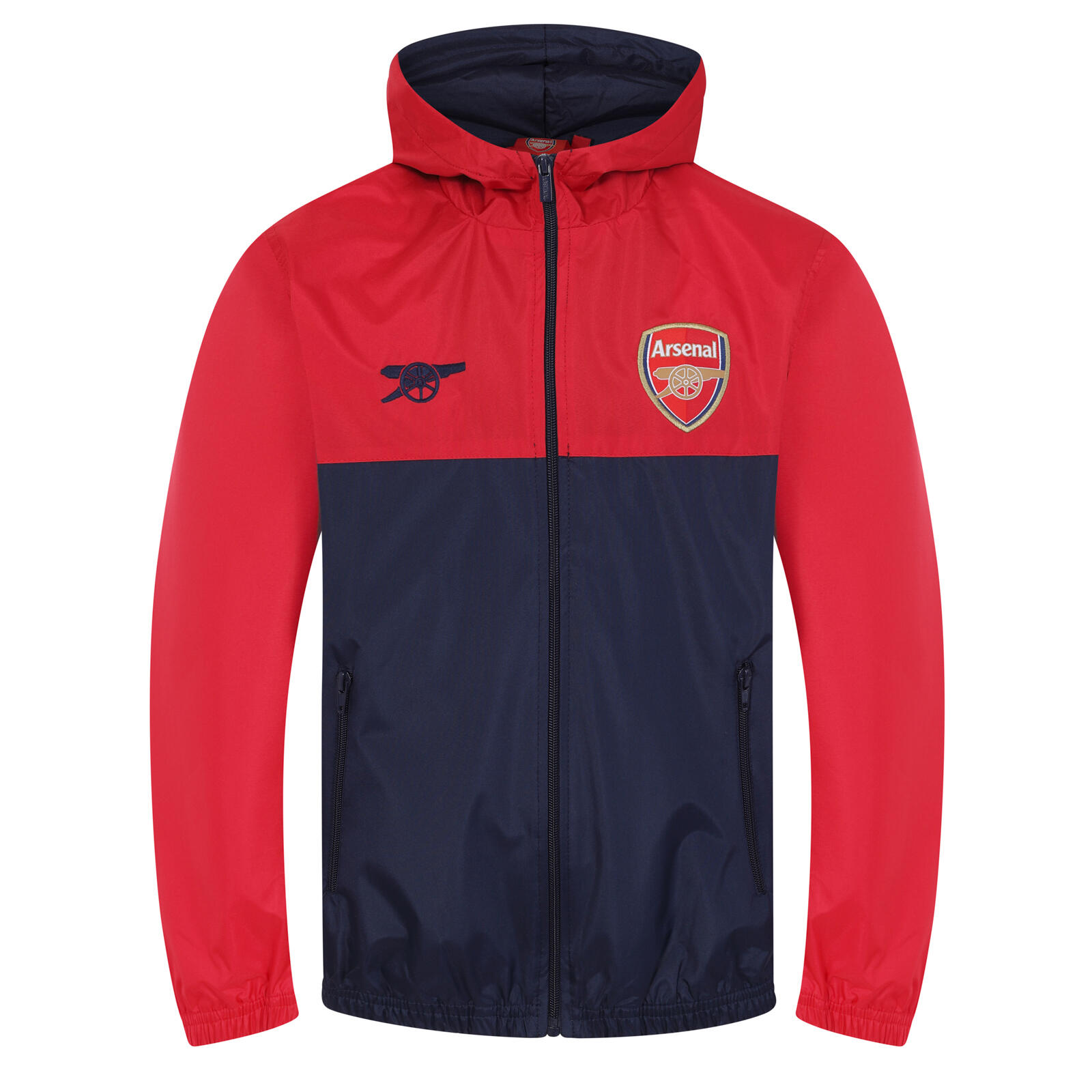 Arsenal FC Boys Jacket Shower Windbreaker Kids OFFICIAL Football Gift 1/6