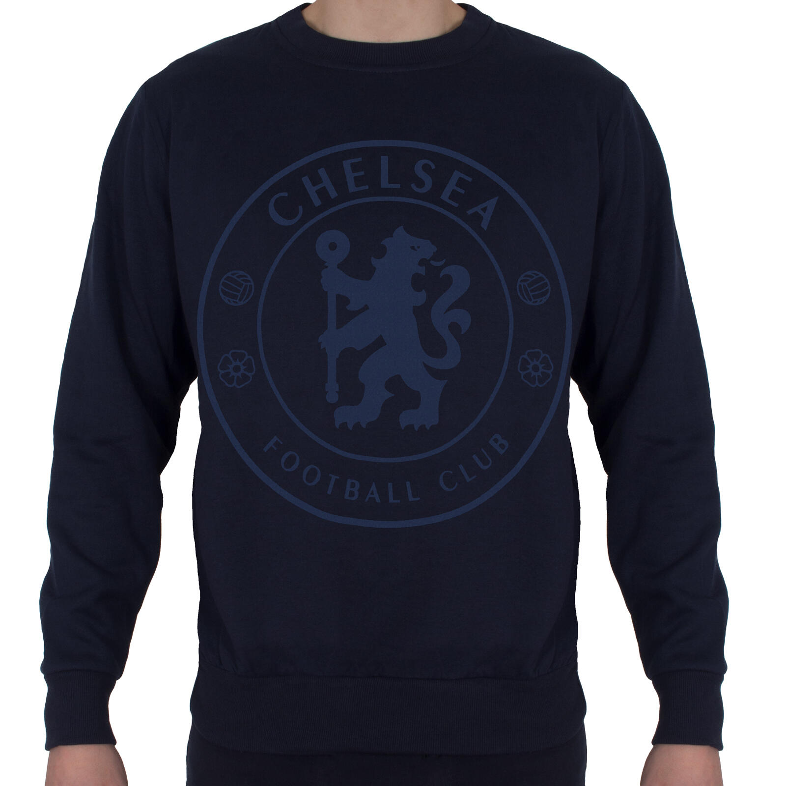 Chelsea FC Boys Sweatshirt Graphic Top Kids OFFICIAL Football Gift 1/3
