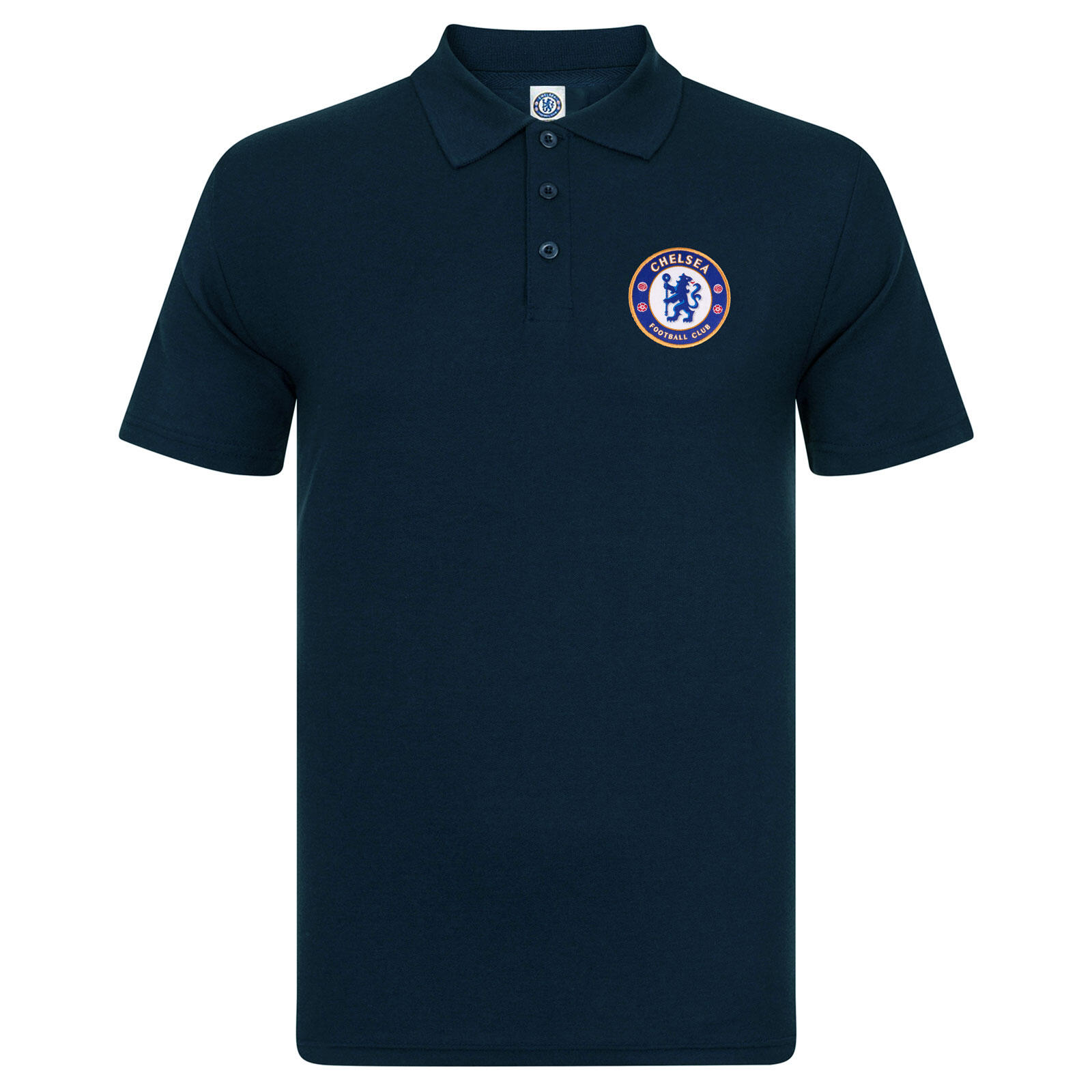 CHELSEA Chelsea FC Boys Polo Shirt Crest Kids OFFICIAL Football Gift
