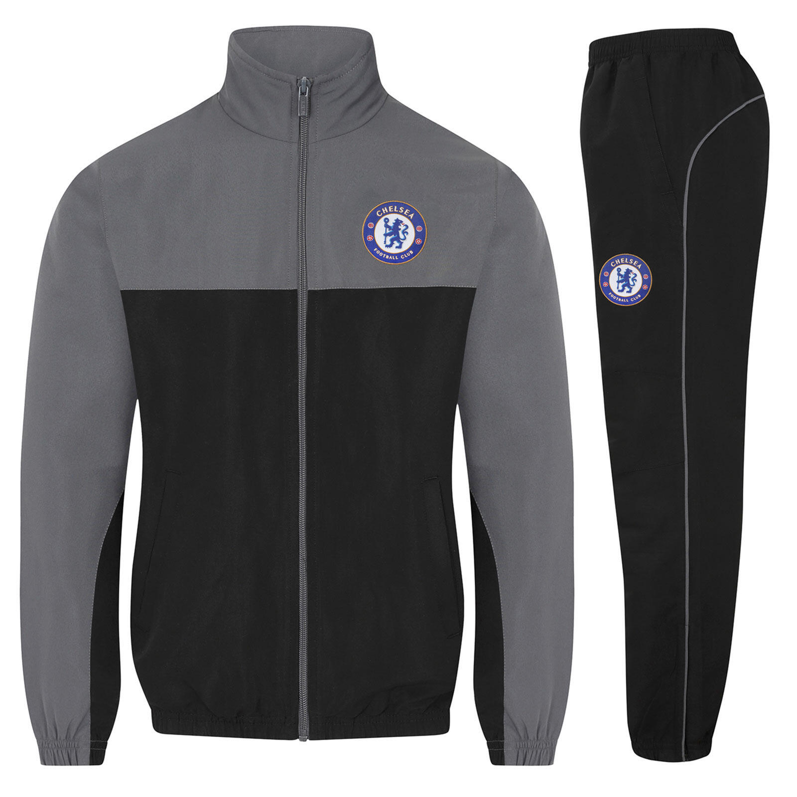 Chelsea FC Mens Tracksuit Jacket & Pants Set OFFICIAL Football Gift 1/6