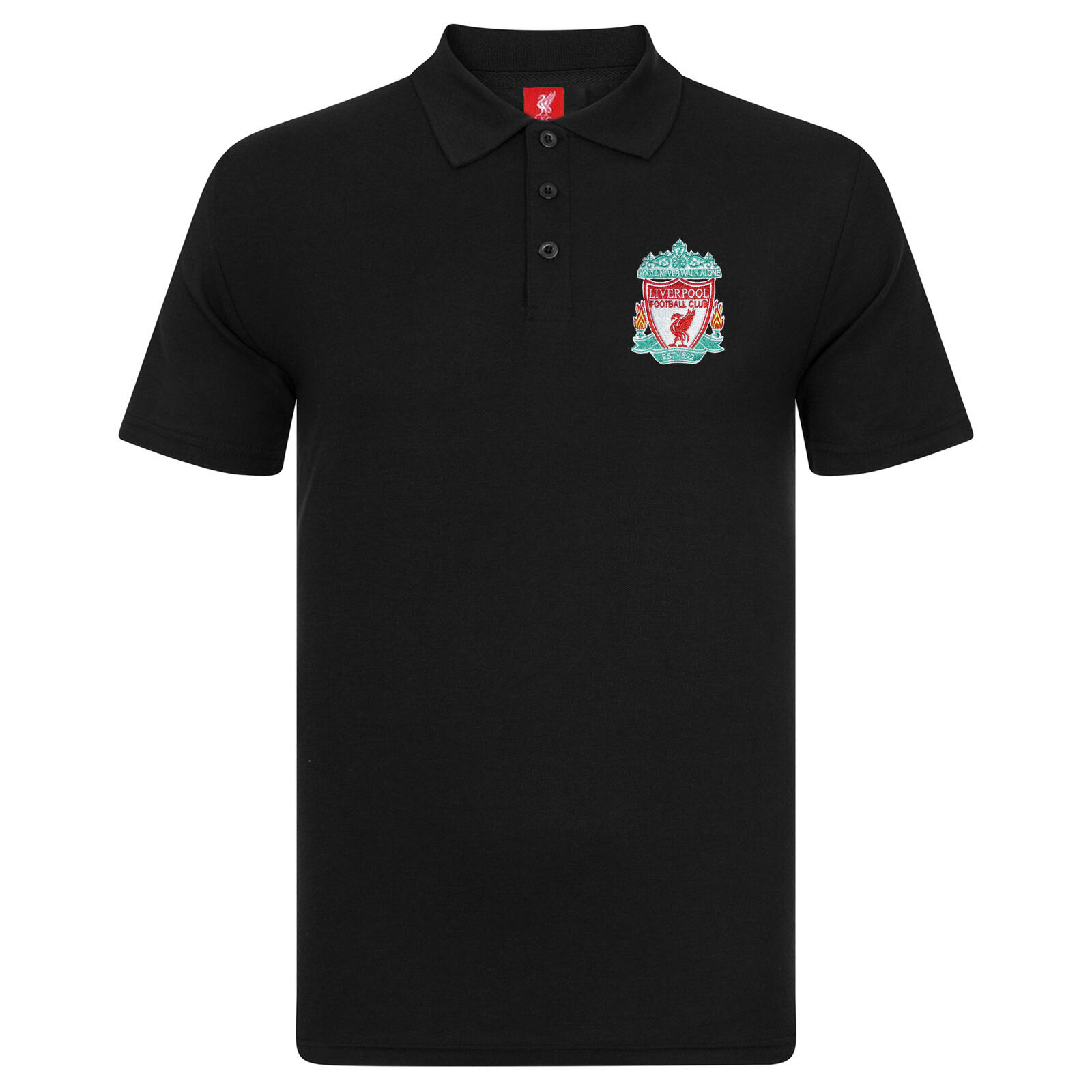 LIVERPOOL FC Liverpool FC Mens Polo Shirt Crest OFFICIAL Football Gift