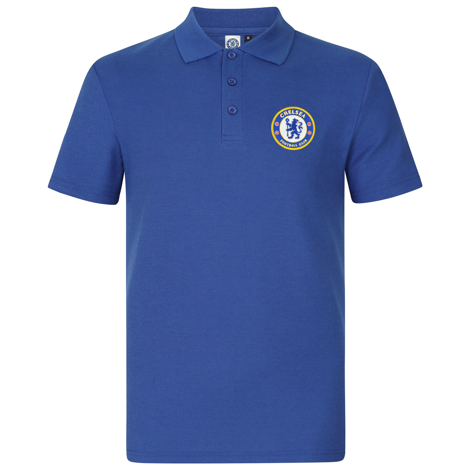 CHELSEA Chelsea FC Mens Polo Shirt Crest OFFICIAL Football Gift