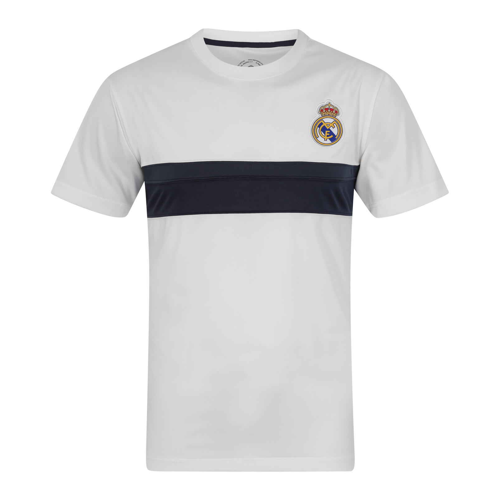 Real Madrid Mens T-Shirt Poly Training Kit OFFICIAL Football Gift 1/3
