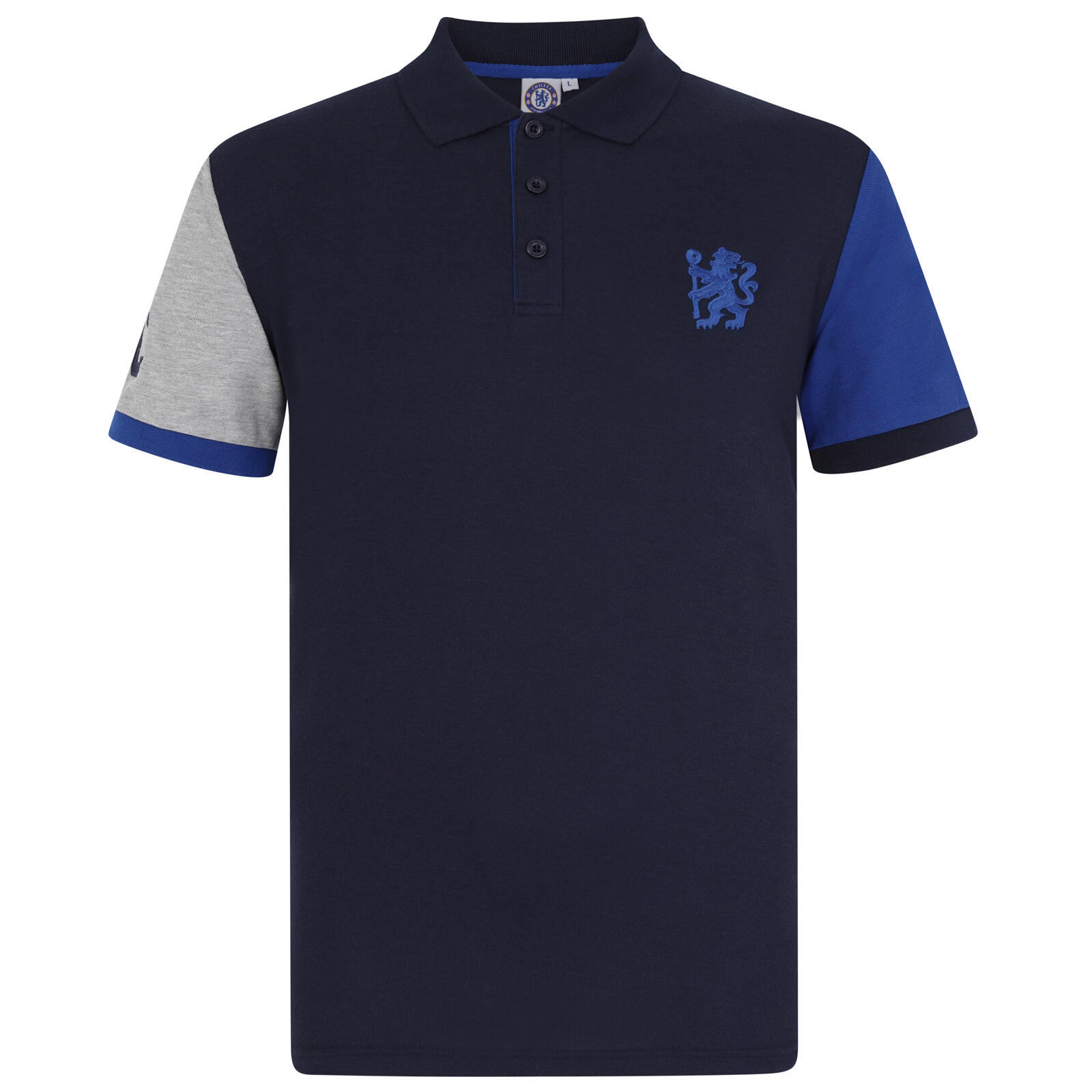 CHELSEA Chelsea FC Mens Polo Shirt Crest OFFICIAL Football Gift