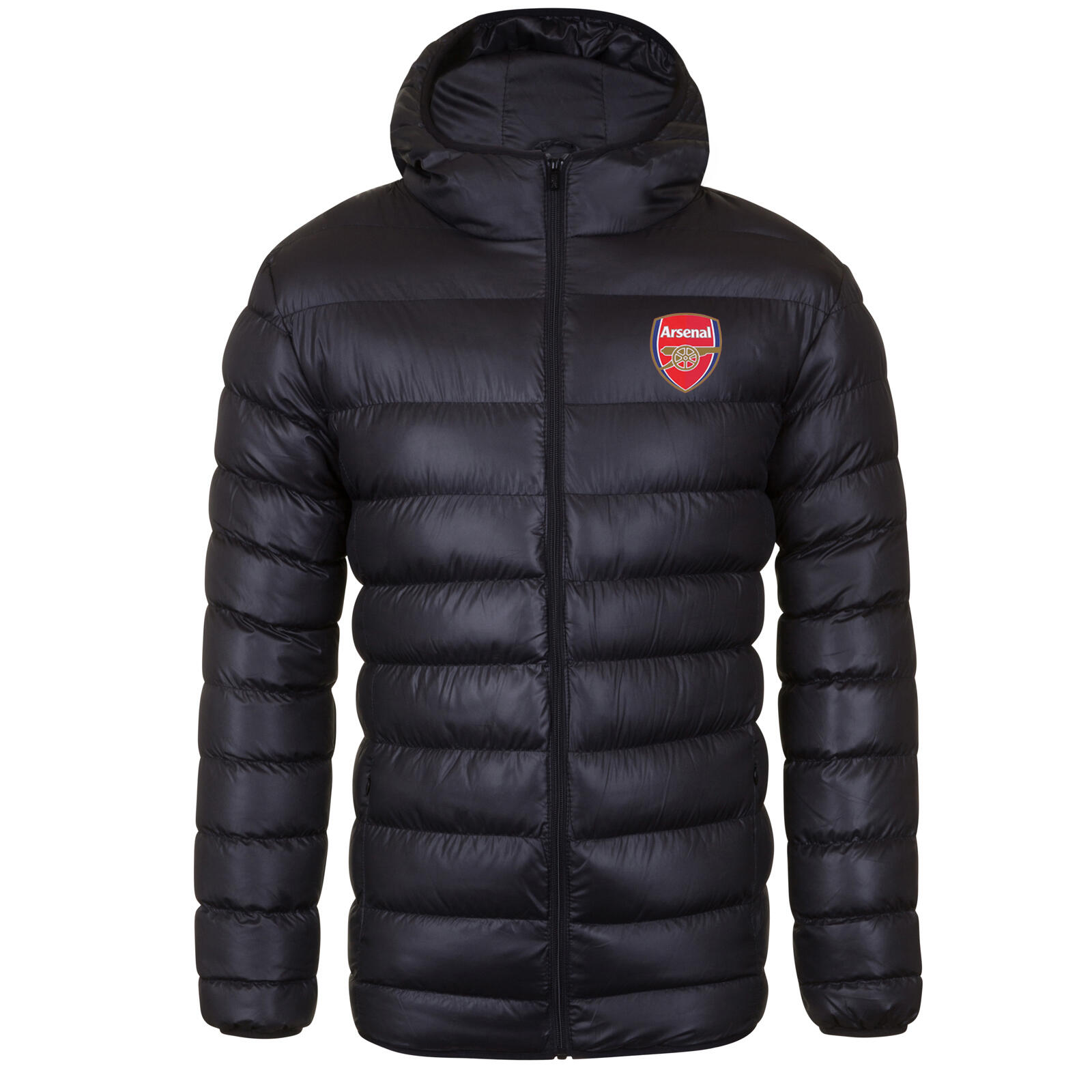 ARSENAL Arsenal FC Mens Jacket Hooded Winter Quilted OFFICIAL Football Gift