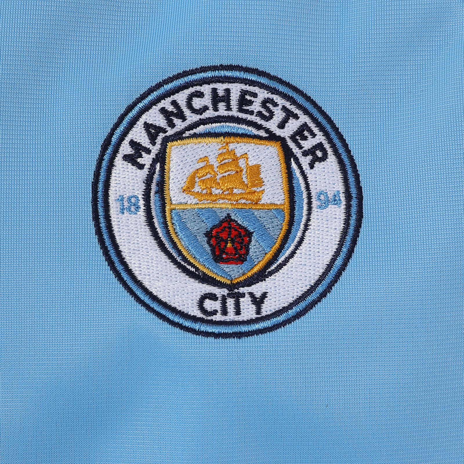 Manchester City Boys Jacket Track Top Retro Kids OFFICIAL Football Gift 4/5