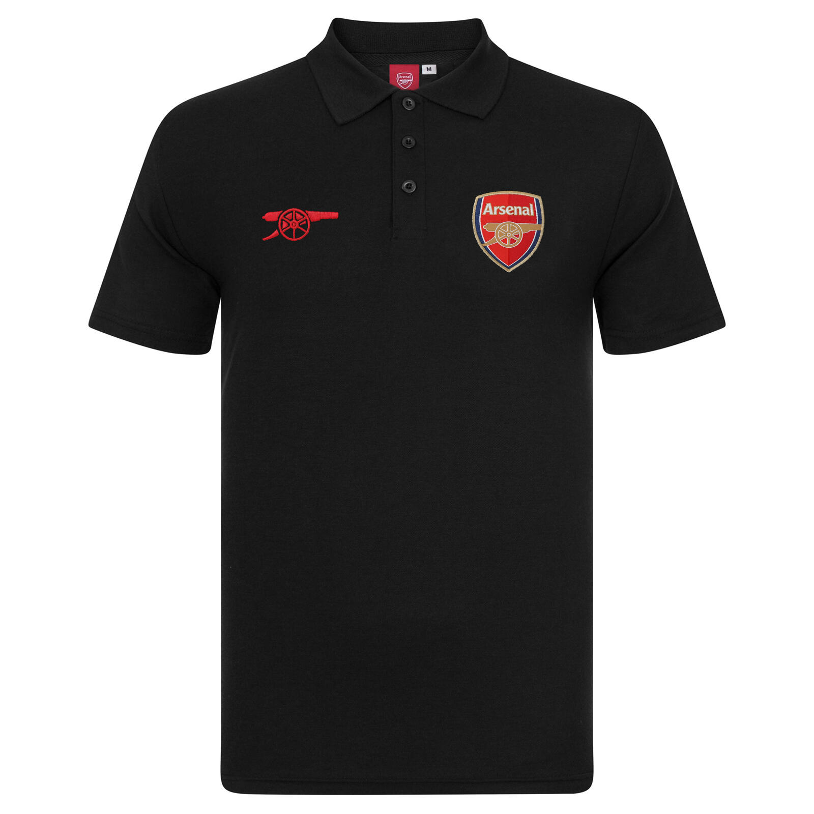 ARSENAL Arsenal FC Mens Polo Shirt Crest OFFICIAL Football Gift