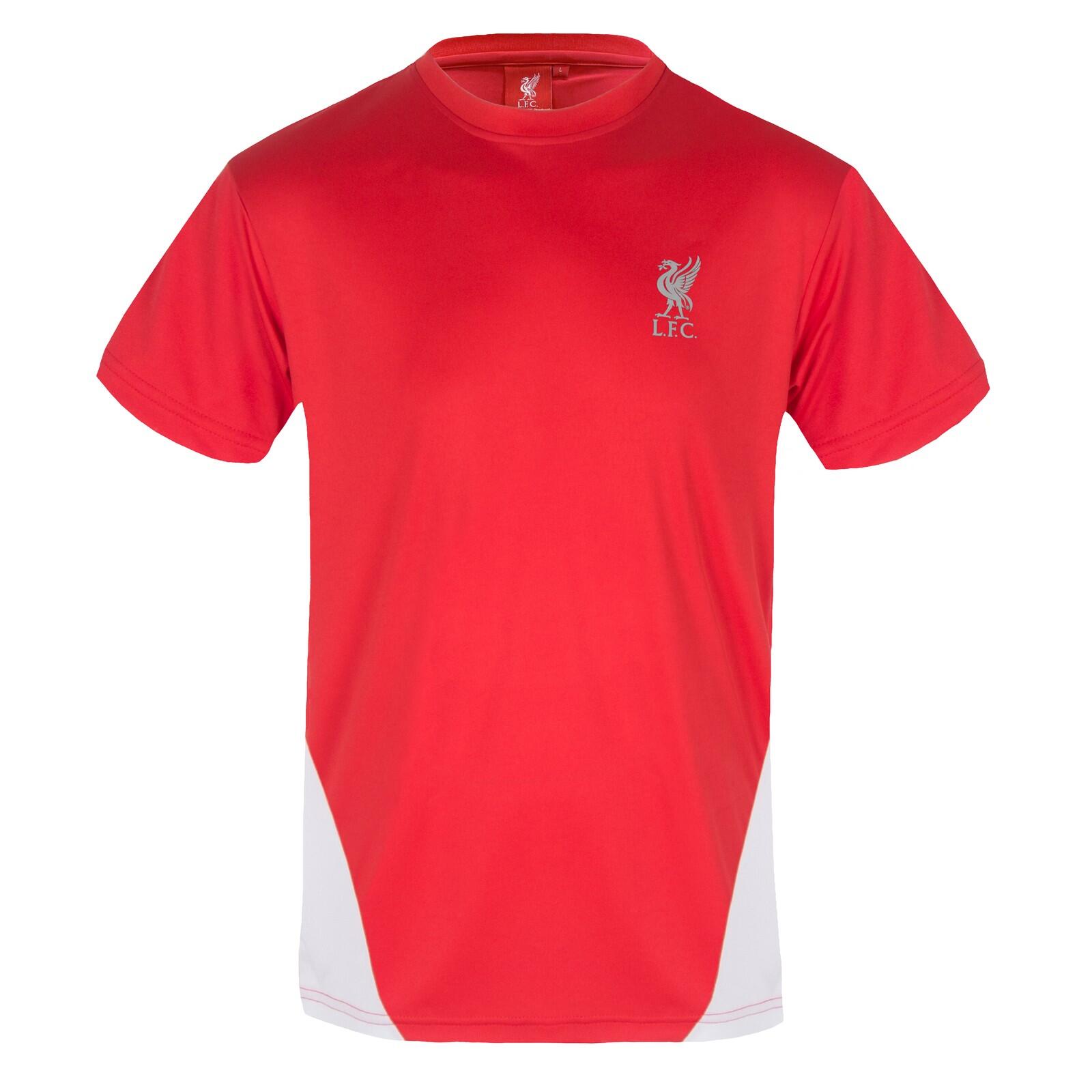 Liverpool FC Mens T-Shirt Poly Training Kit OFFICIAL Football Gift 1/4