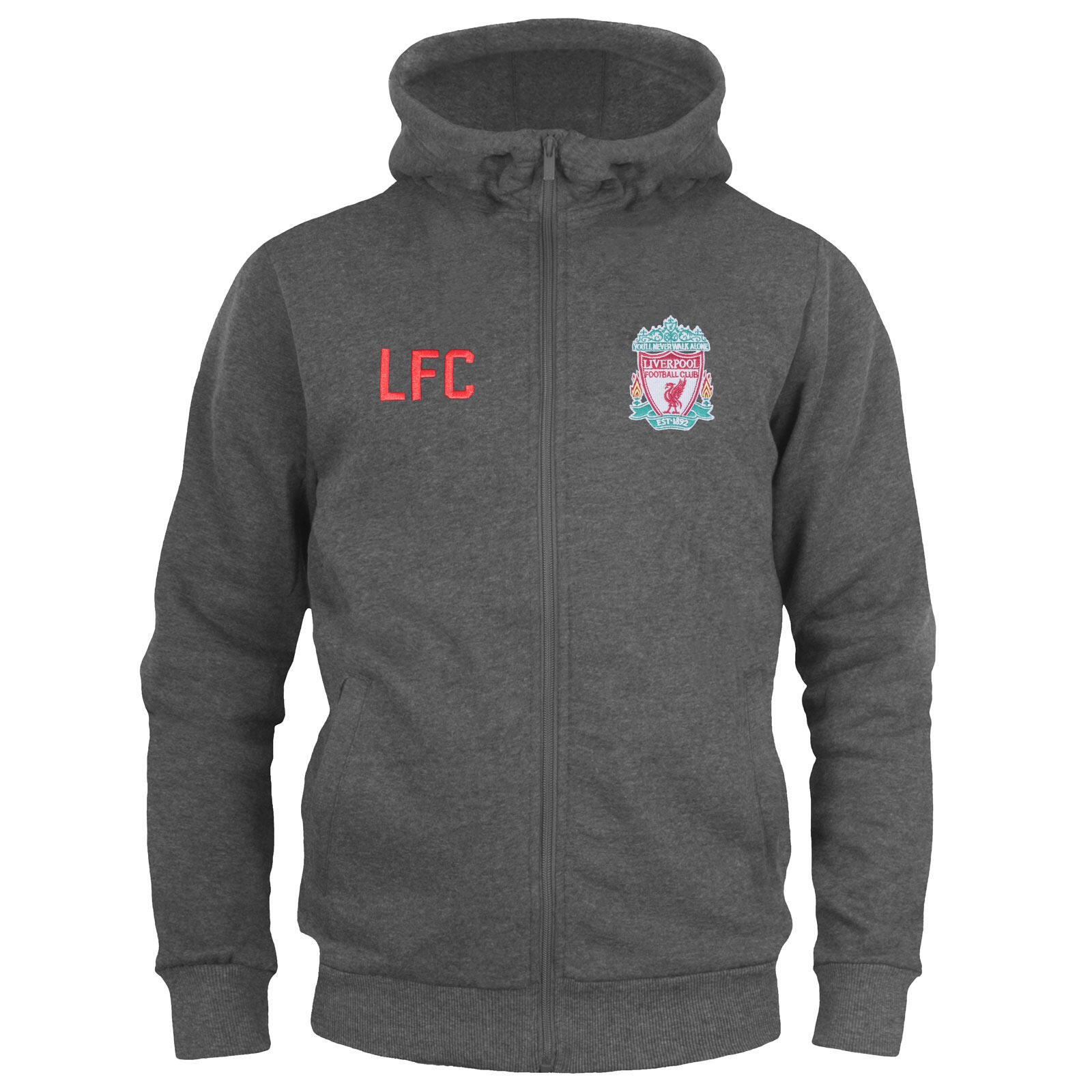 LIVERPOOL FC Liverpool FC Boys Hoody Zip Fleece Kids OFFICIAL Football Gift