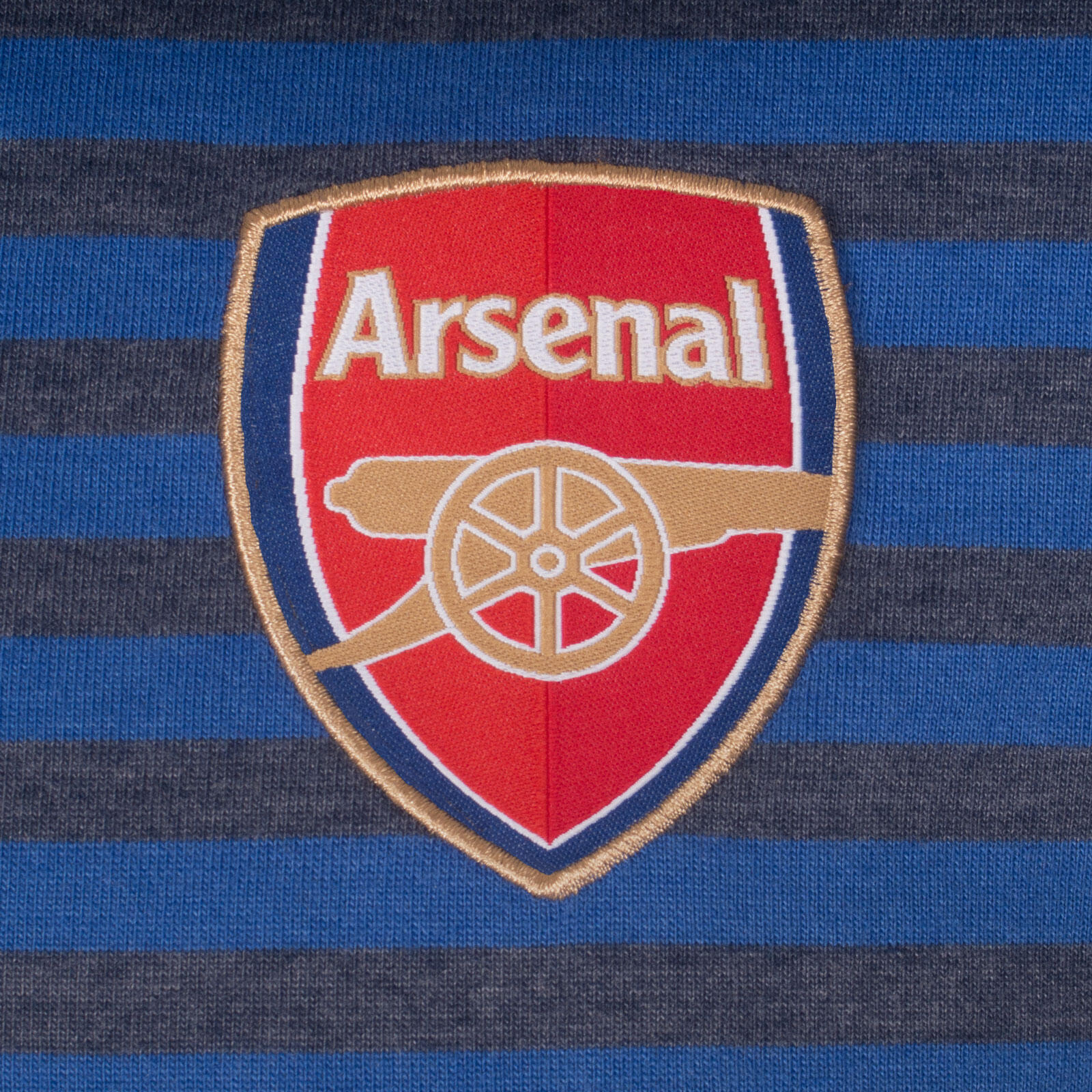 Arsenal FC Mens Polo Shirt Striped Marl Yarn Dye OFFICIAL Football Gift 2/2