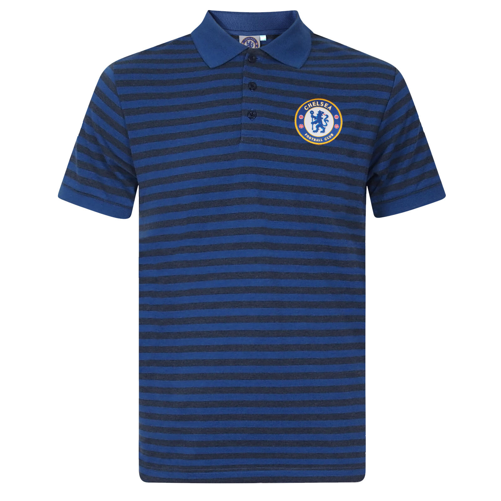 CHELSEA Chelsea FC Mens Polo Shirt Striped OFFICIAL Football Gift