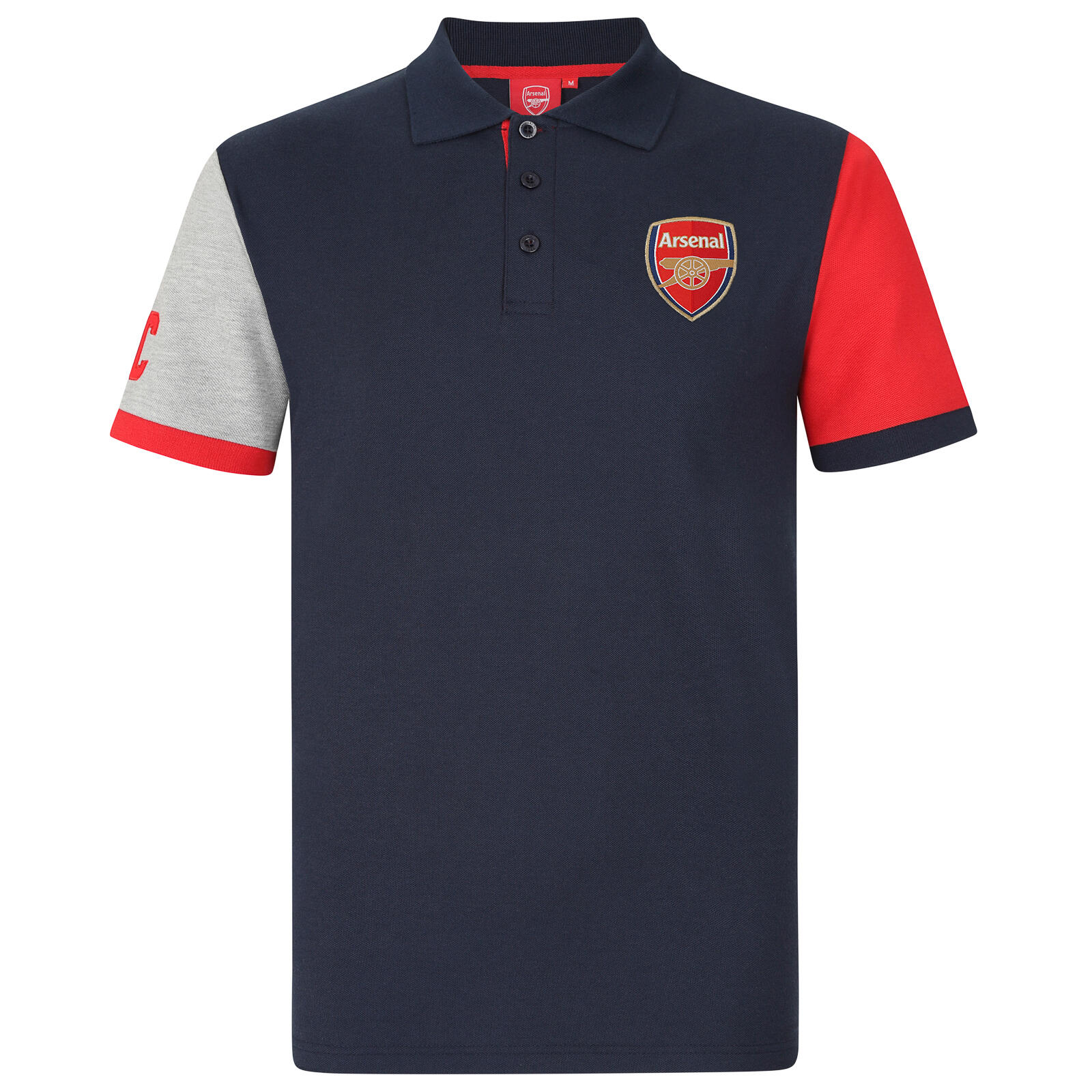 Arsenal FC Mens Polo Shirt Crest OFFICIAL Football Gift 1/4