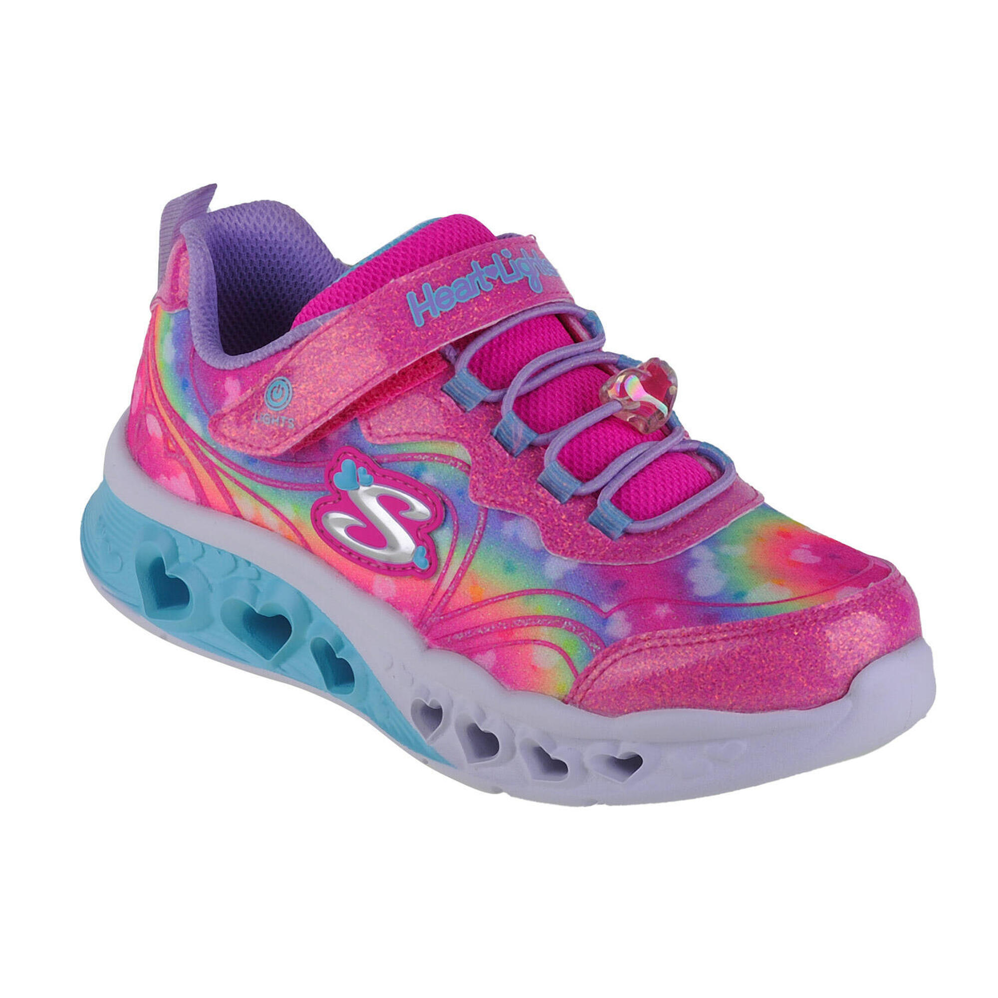 Skechers - Sneakers Pour Filles Skechers Flutter Heart Lights-groovy Swirl - Chaussures De Sport - Rose - 36 - Decathlon