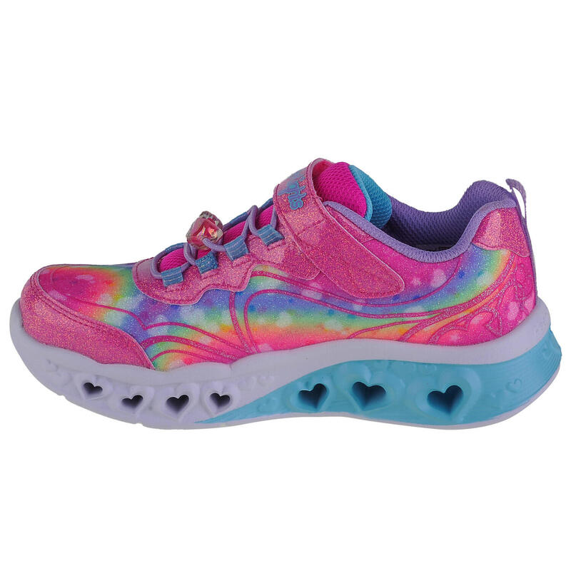 Buty sportowe Sneakersy dziewczęce, Skechers Flutter Heart Lights-Groovy Swirl