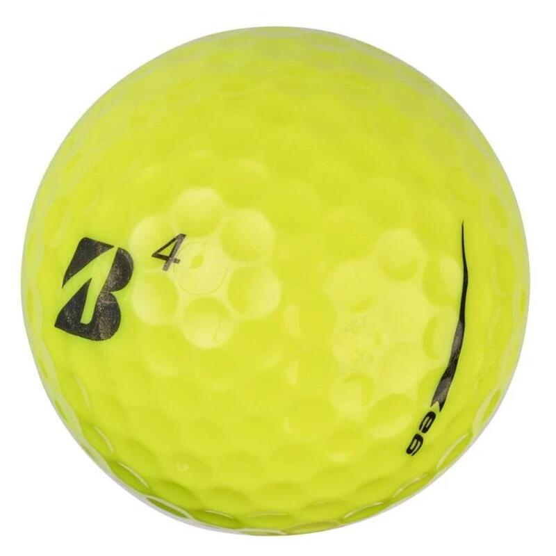 Doos met 12 Bridgestone E6-golfballen Geel