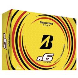 Boite de 12 Balles de Golf Bridgestone E6 Jaune