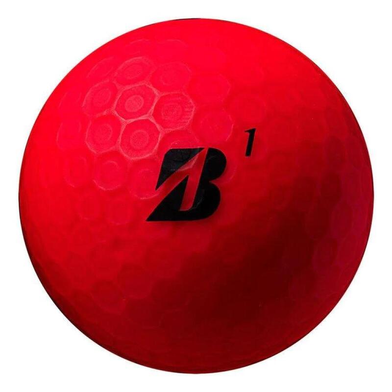 Confezione da 12 palline da golf Bridgestone E12 Contact rosso