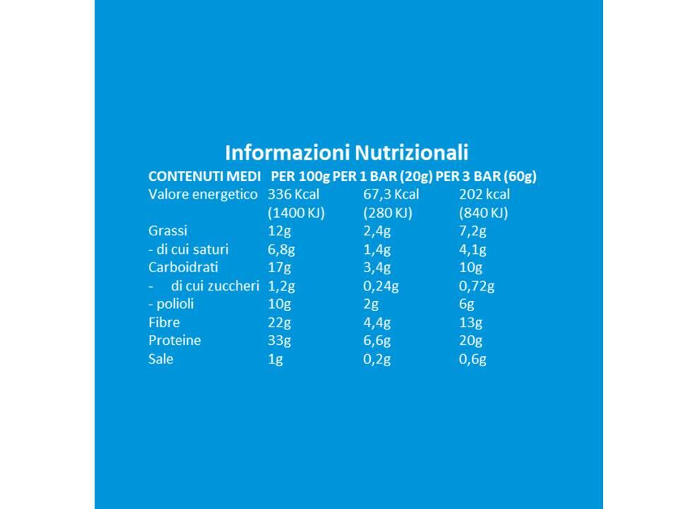 Integratore alimentare - BARRETTE MINI + PROTEIN LOW SUGAR BROWNIE – 7pz da 20g 3/7