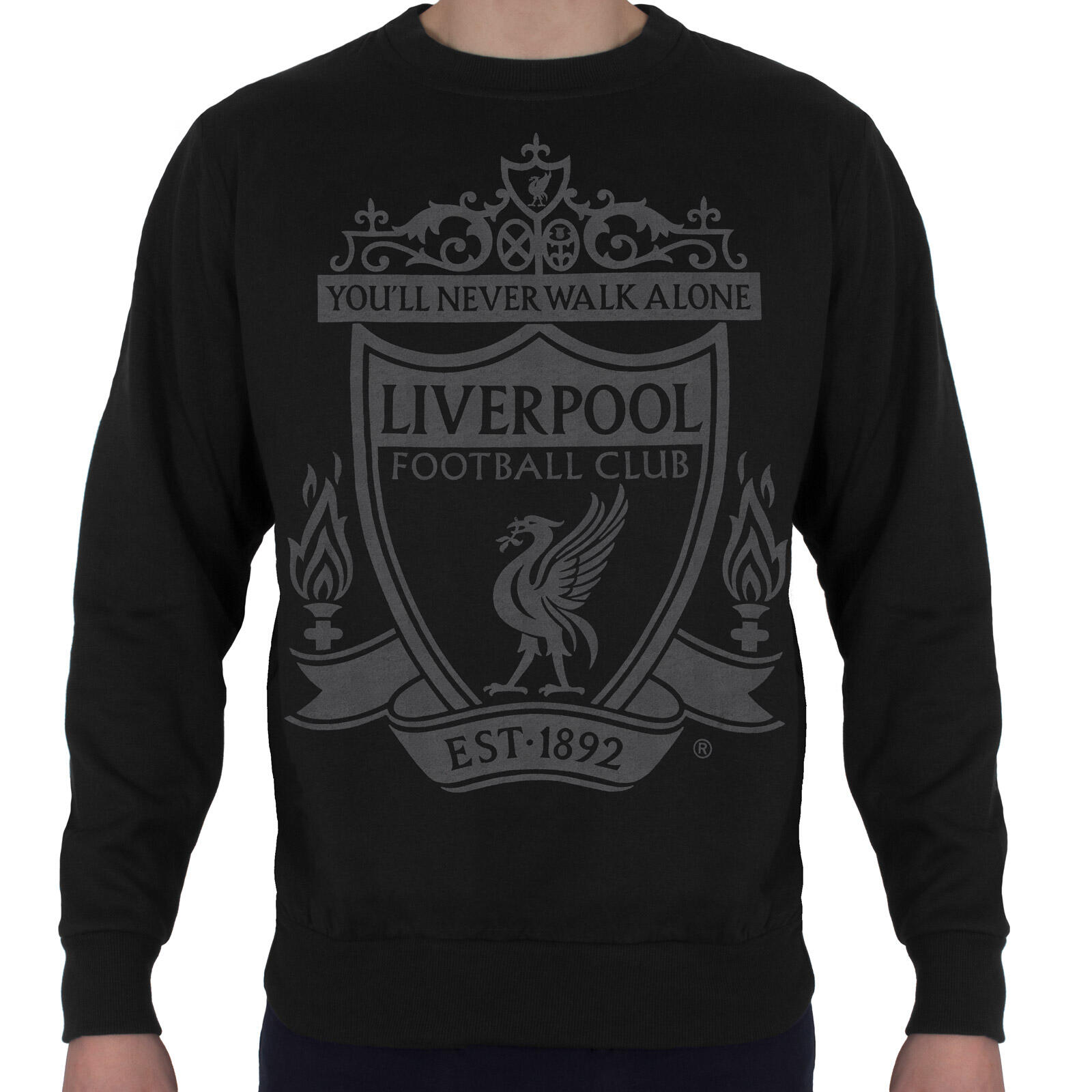 Liverpool FC Mens Sweatshirt Graphic Top OFFICIAL Football Gift 1/3