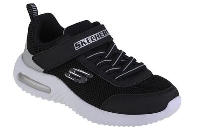 Skechers kinderen bounder-tech sneakers zwart / zwart / zilver