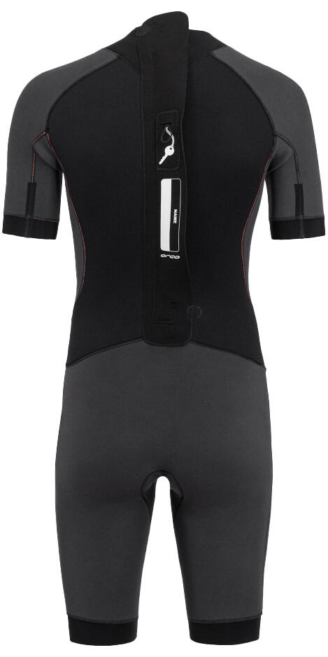 Schwimmen Neopren Shorty Freiwasser Herren - Vitalis Shorty schwarz/orange 6/7