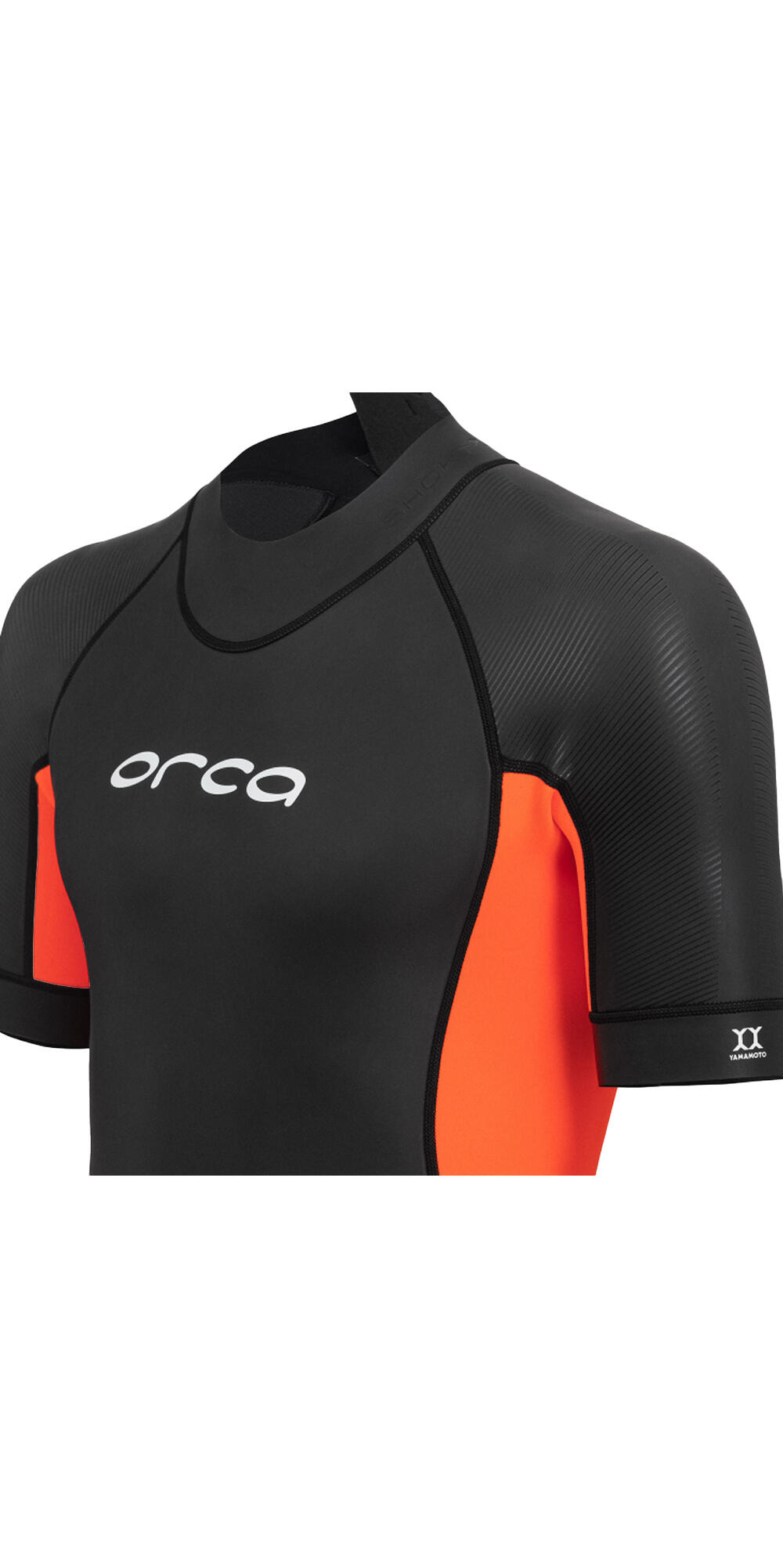 Schwimmen Neopren Shorty Freiwasser Herren - Vitalis Shorty schwarz/orange 3/7