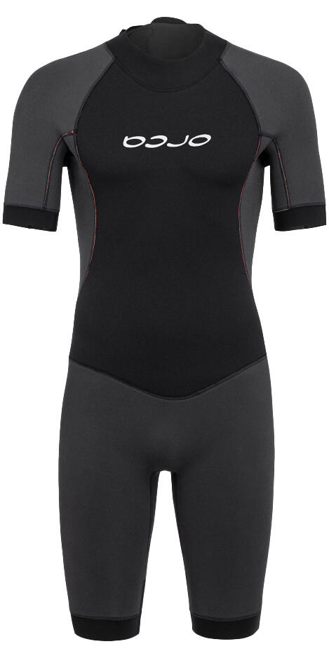 Schwimmen Neopren Shorty Freiwasser Herren - Vitalis Shorty schwarz/orange 5/7