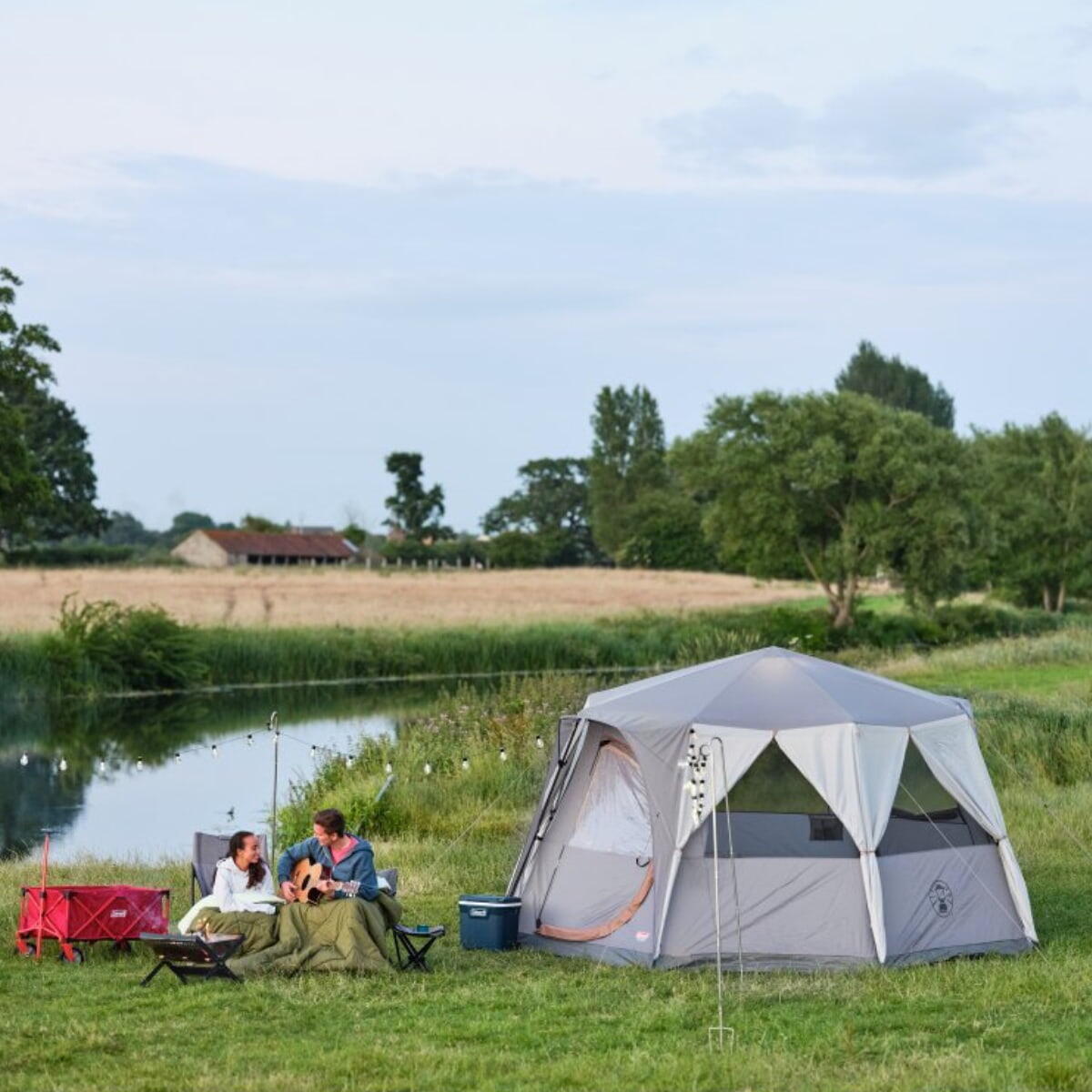 Coleman Cortes Octagon 8 Grey Tent 4/7