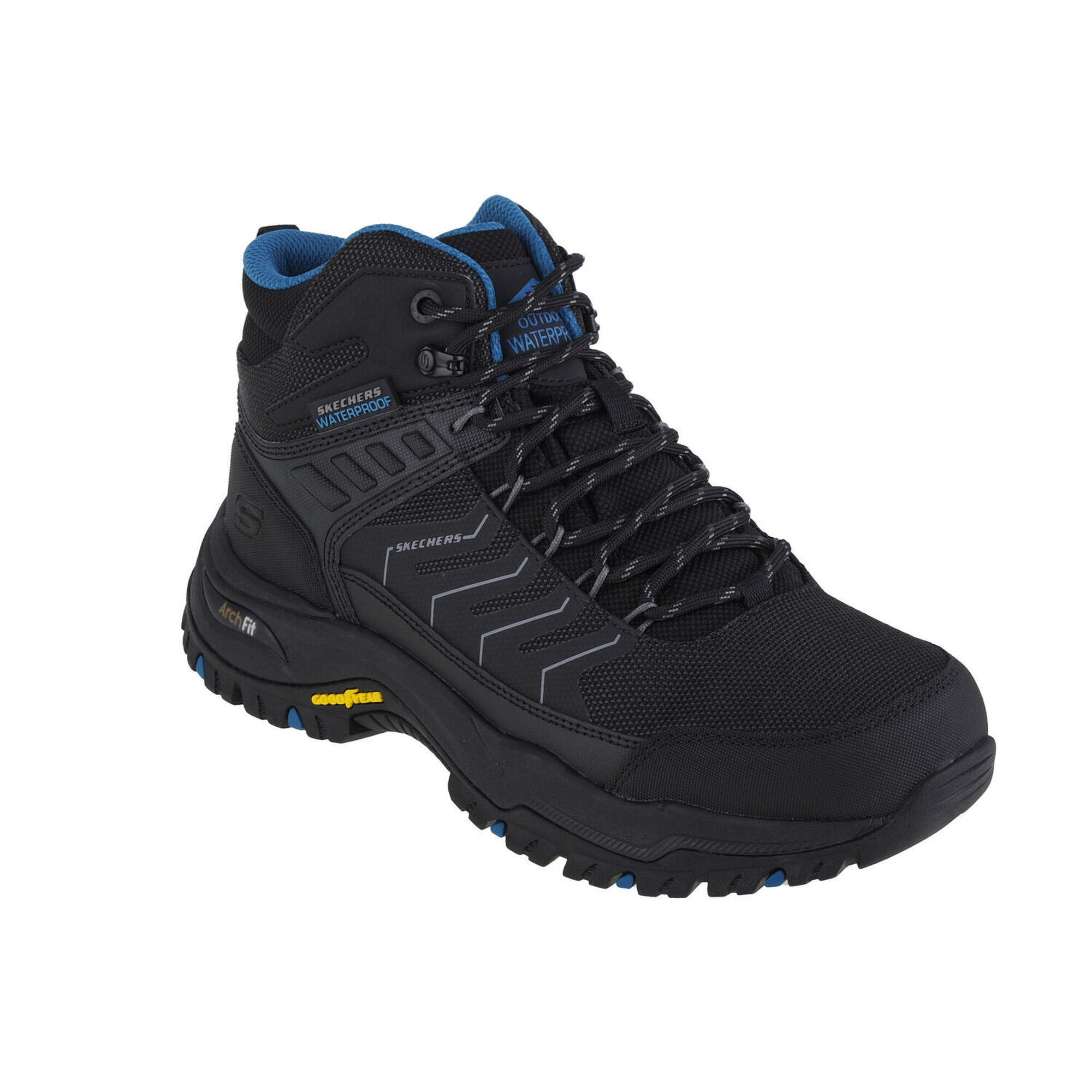 Skechers - Chaussures Randonnée Pour Hommes Arch Fit Dawson-raveno - Chaussures De Sport - Bleu|noir - 44 - Decathlon