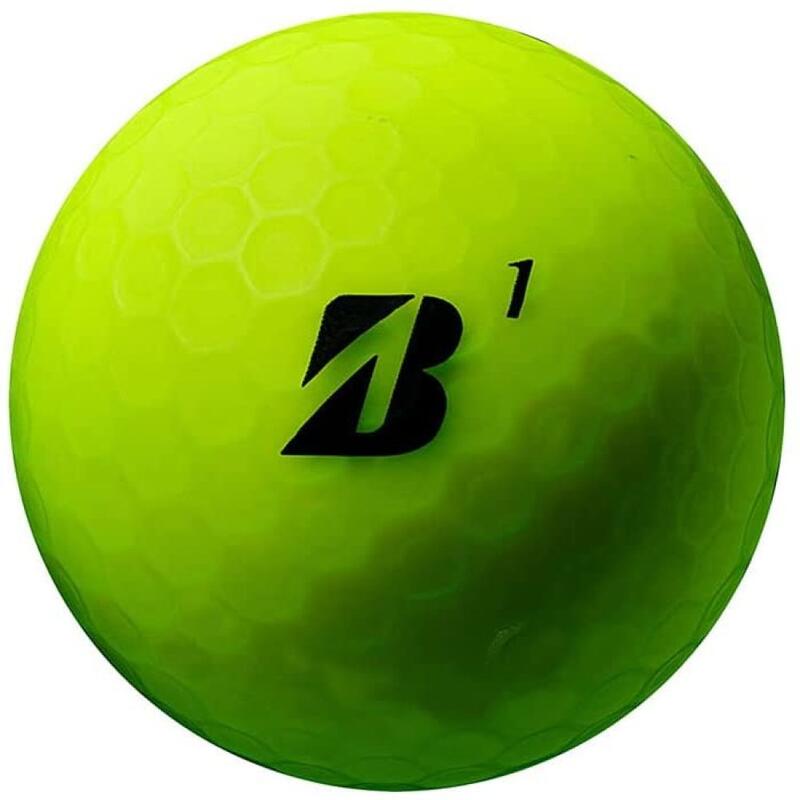 Packung mit 12 Golfbällen Bridgestone E12 Contact grün