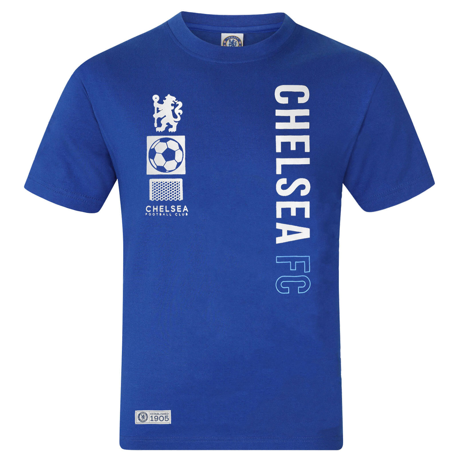 CHELSEA Chelsea FC Boys T-Shirt Graphic Kids OFFICIAL Football Gift