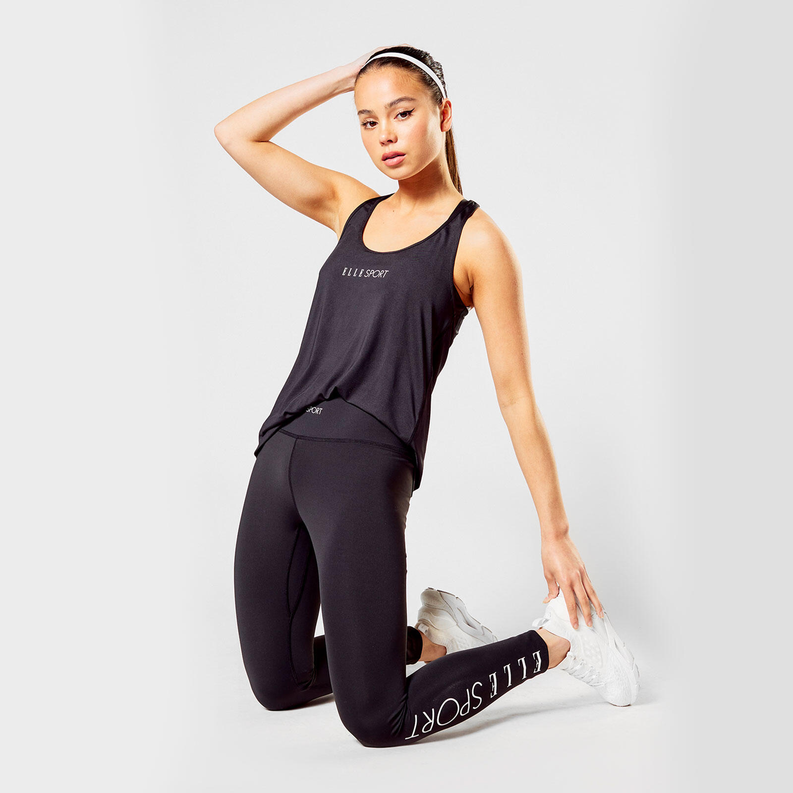 Elle Sport Womens Signature Vest Poly Active Fitness Gymwear 6/7