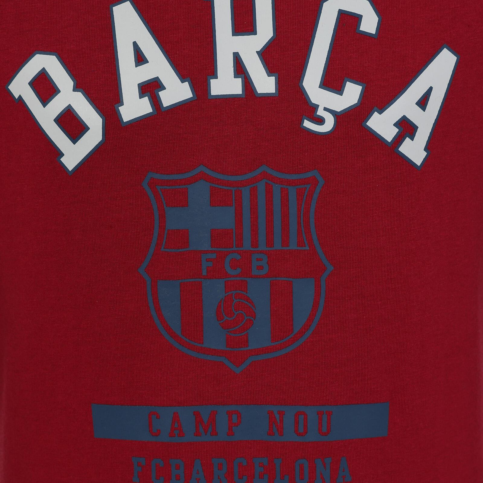 FC Barcelona Boys T-Shirt Long Sleeve Crest Raglan Kids OFFICIAL Football Gift 2/2