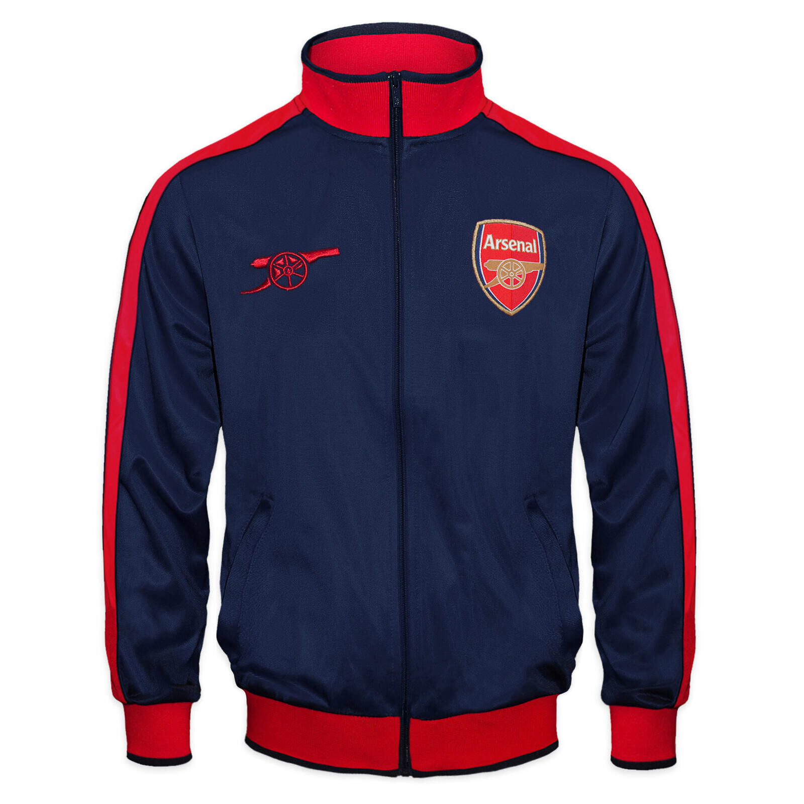 ARSENAL Arsenal FC Boys Jacket Track Top Retro Kids OFFICIAL Football Gift
