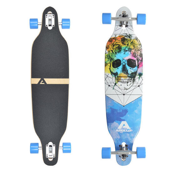 Longboard 38" Édition Spéciale Complet, Roulements ABEC High Speed, Drop-Through