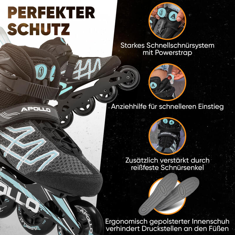 Inline Skates - Air Flow X2 - Inliner für Teenager, Damen und Herren