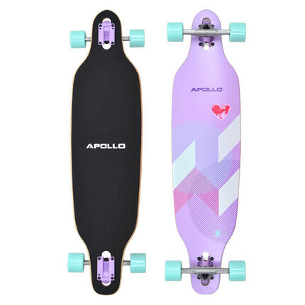 Longboard 38" Édition Spéciale Complet, Roulements ABEC High Speed, Drop-Through
