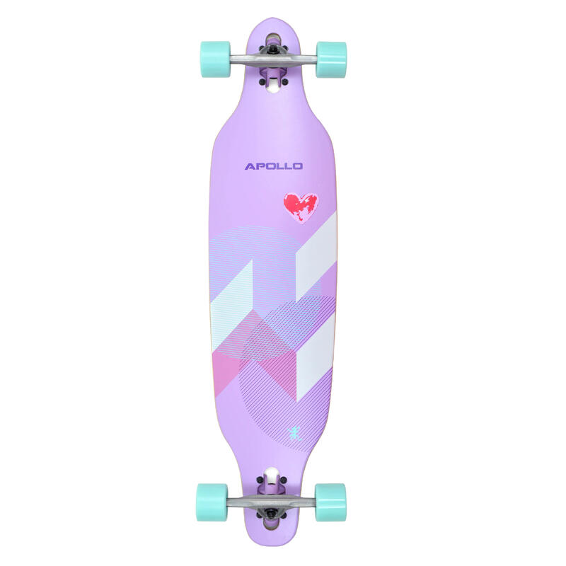 Twin Tip DT Longboard 38" aus mehrlagigem Holz für idealen Flex & Stabilität